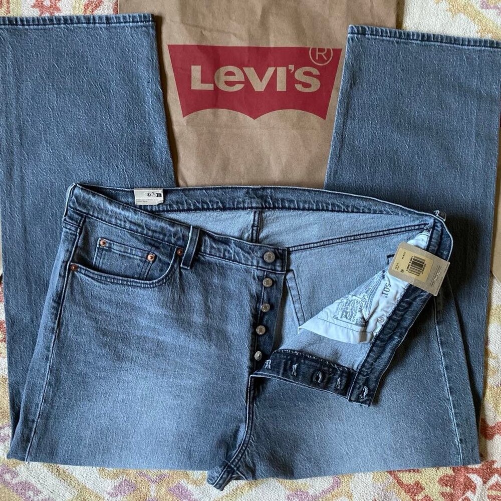 LEVI'S 501 Original Fit High-Rise Straight-Leg Women's Jeans (Size: 20W) NWT